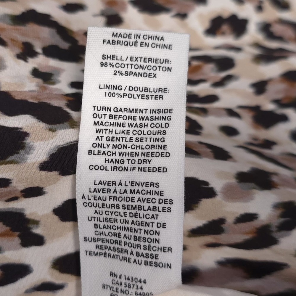ANTHROPOLOGIE AVEC‎ LES FILLES NEW Leopard Print Cropped Jacket Dress Set Size 6 - Picture 8 of 12